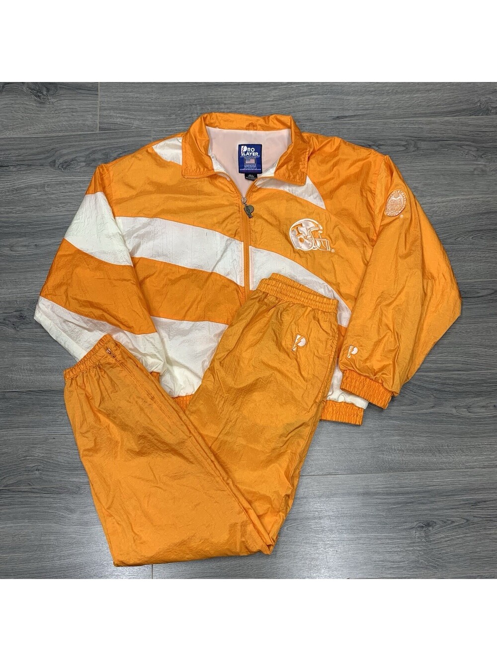 Vintage 1990S Pro Player Tennessee University Volunteers Jacket Pants Large Mens